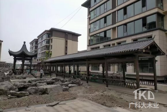 古建小青瓦走廊 北京古建小青瓦回廊制作施工廠家